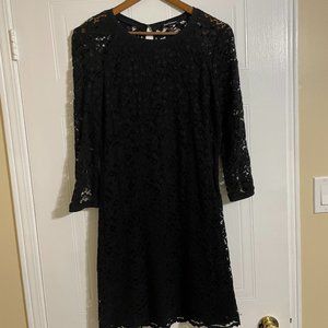 Juicy Couture Black Lace Overlay Dress